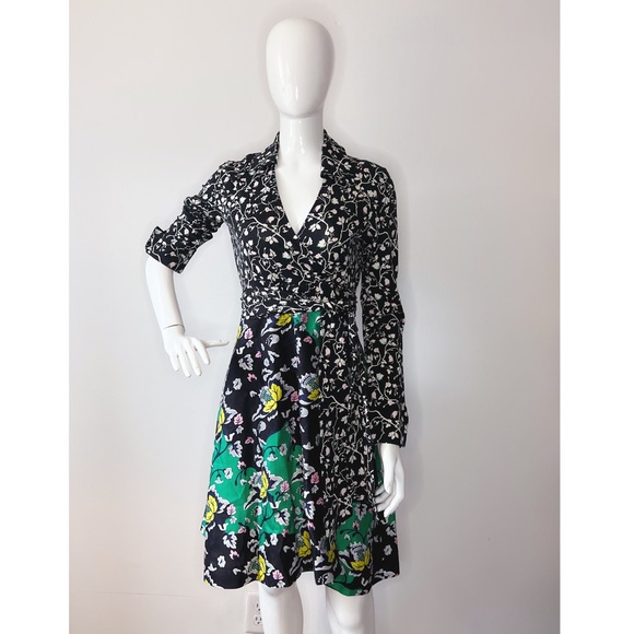 Diane von Furstenberg Amelianna Long-Sleeve Wrap Dress - Picture 3 of 8